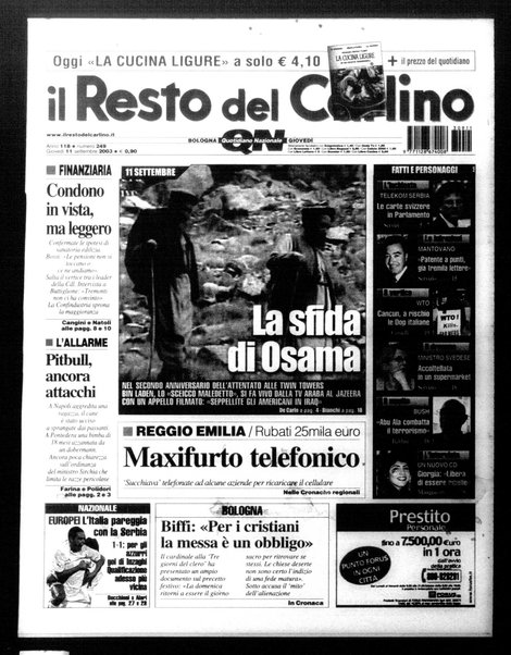 Il Resto del Carlino : giornale dell'Emilia